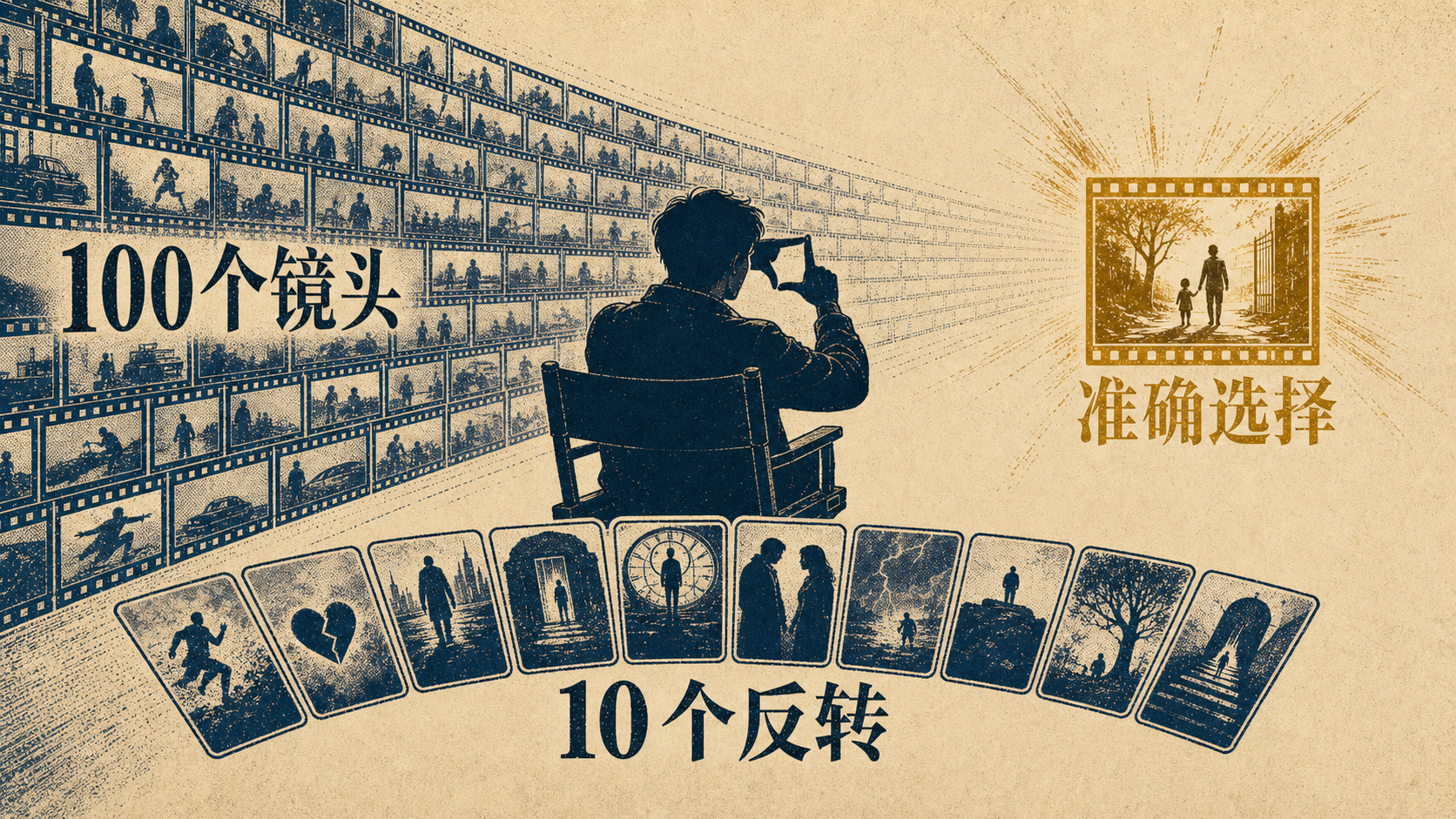 导演在大量AI生成镜头中作出准确判断