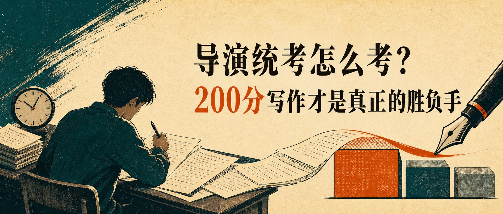 导演统考怎么考？200分写作才是真正的胜负手 封面图