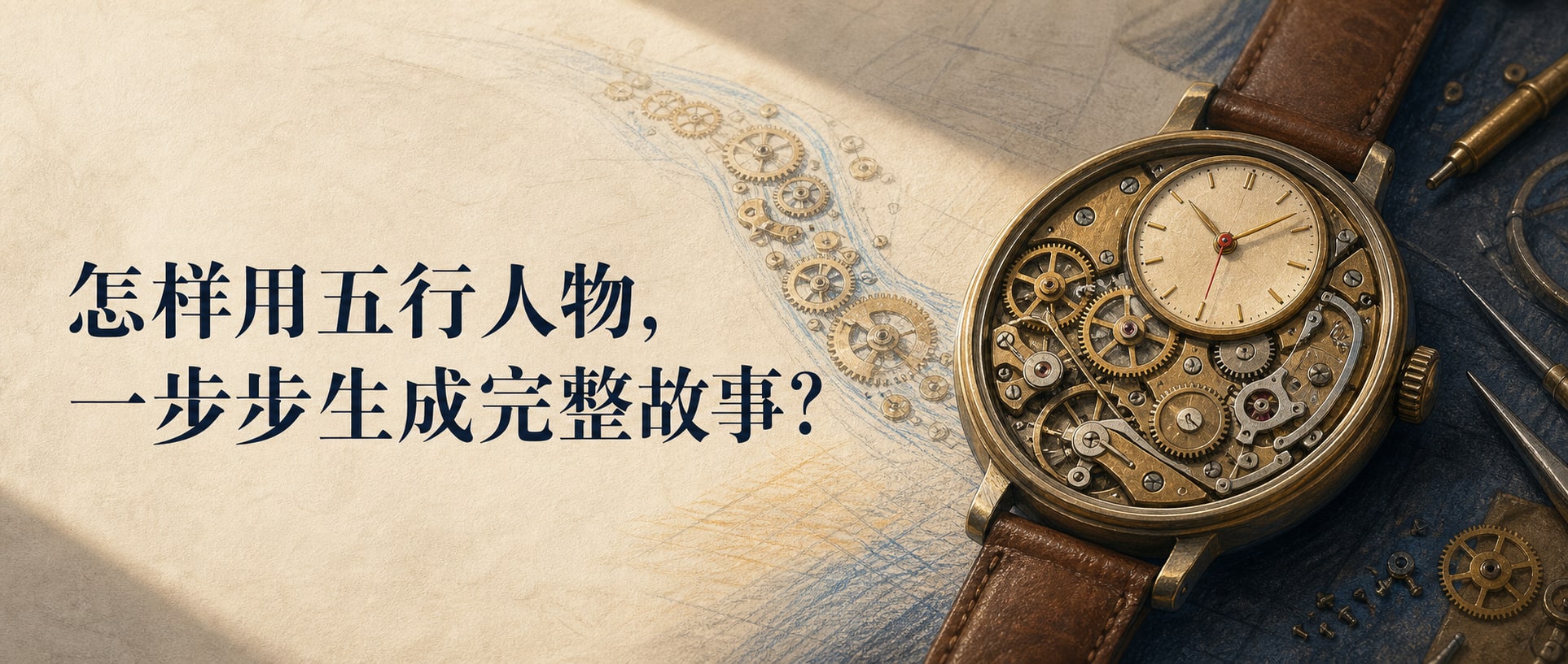 怎样用五行人物，一步步生成完整故事？ 封面图