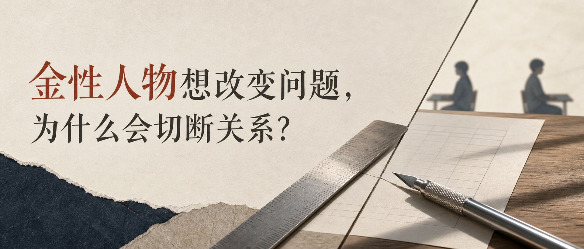 金性人物想改变问题，为什么会切断关系？ 封面图
