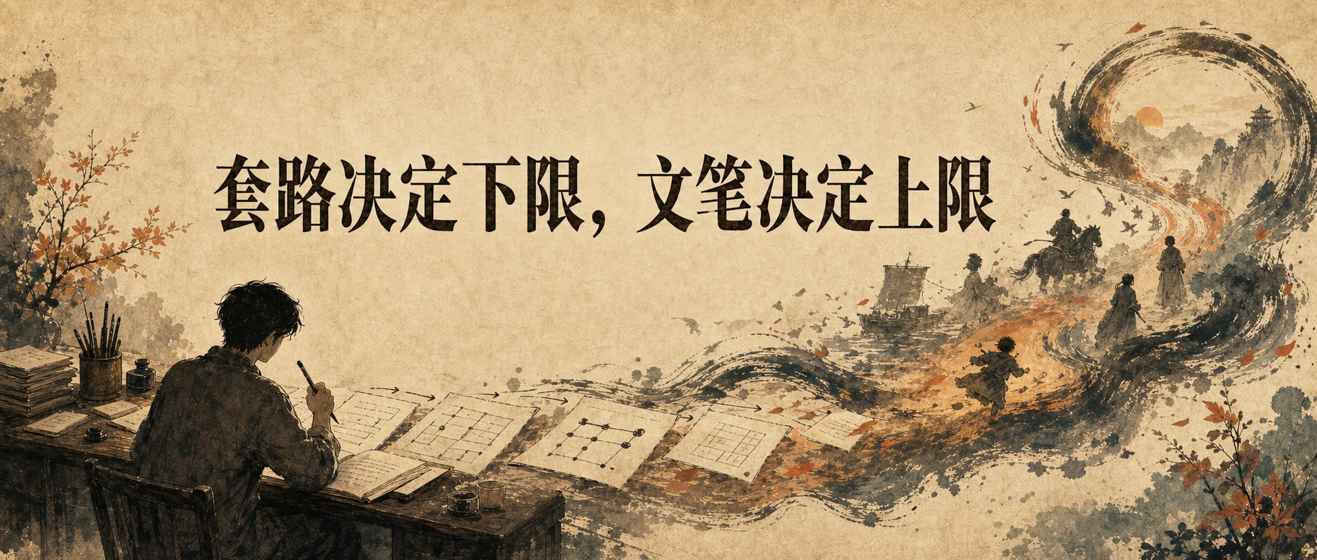 套路决定下限，文笔决定上限 封面图